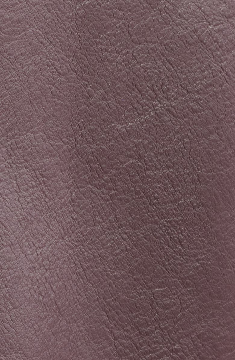 MANGO Sabina Faux Leather Jacket, Alternate, color, Maroon