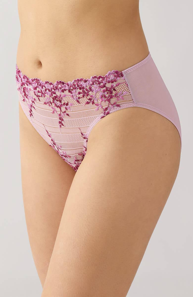 Wacoal Embrace Lace<sup>®</sup> High Cut Briefs, Alternate, color, Keepsake Multi