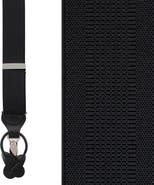 Trafalgar Classic Solid Color Convertible Suspenders (Braces), 35mm Elastic