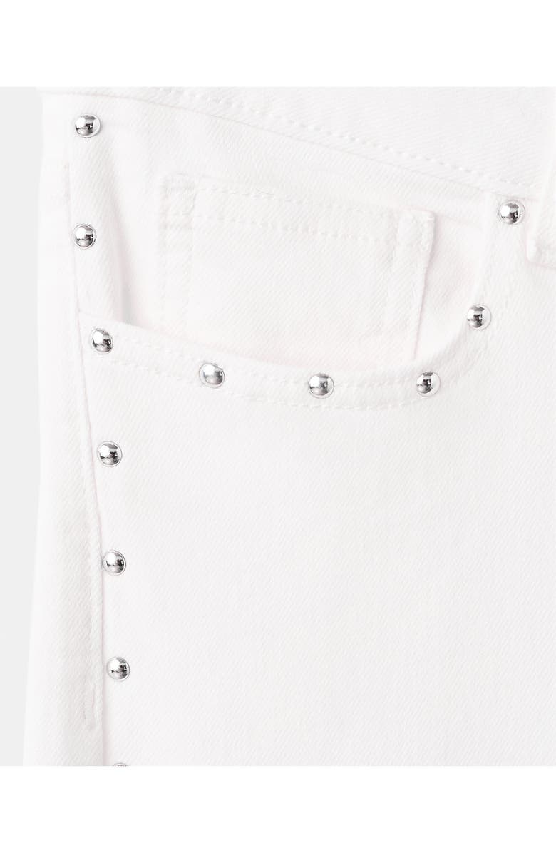 MANGO TEEN Stud Wide Leg Jeans, Alternate, color, Off White