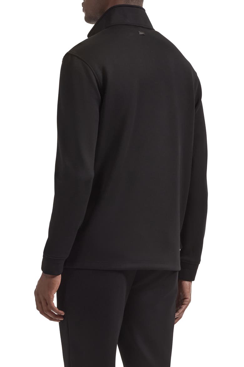 Soft Touch Quarter Zip Sweater, Alternate, color, BLACK