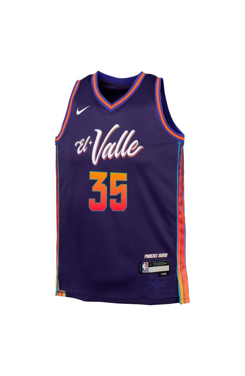 Nike Youth Nike Kevin Durant Purple Phoenix Suns  Swingman Replica Jersey - City Edition, Alternate, color, 