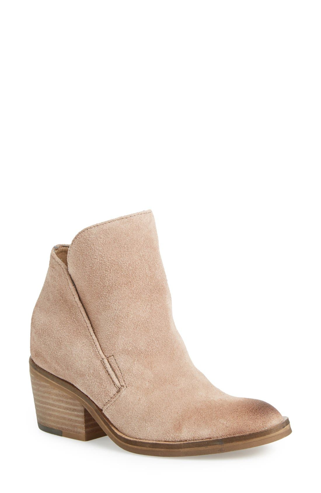 'Teague' Bootie, Main, color, TAUPE SUEDE