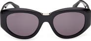 Max Mara 52mm Round Sunglasses