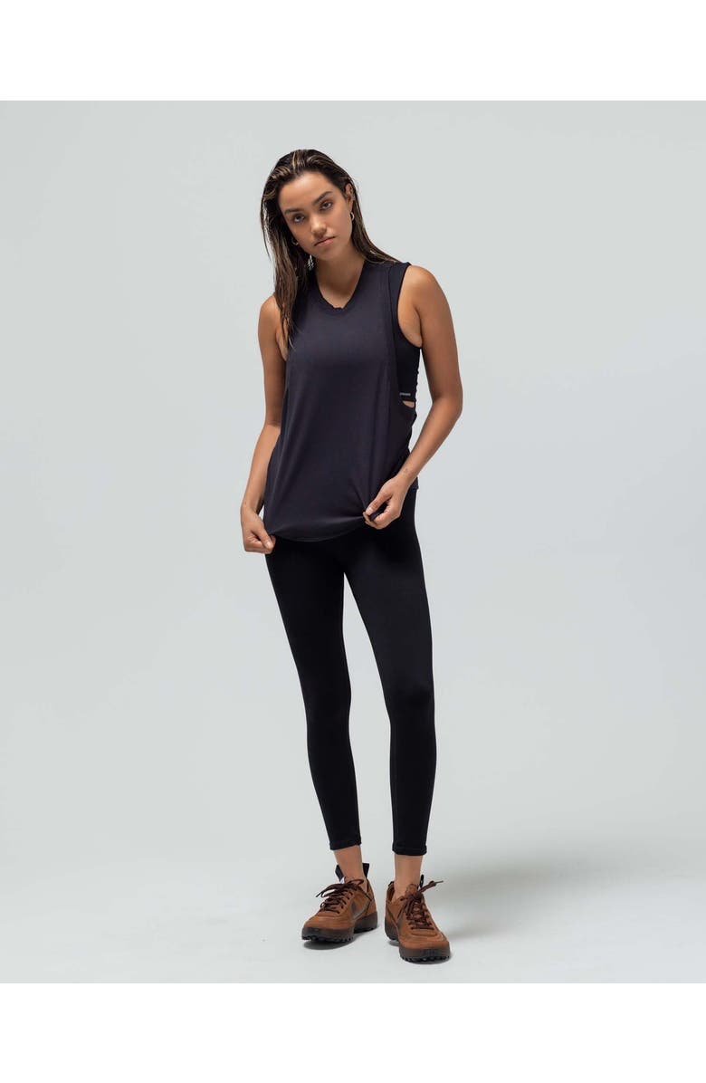 Reformer The Loose Racerback Tank Top, Main, color, Black