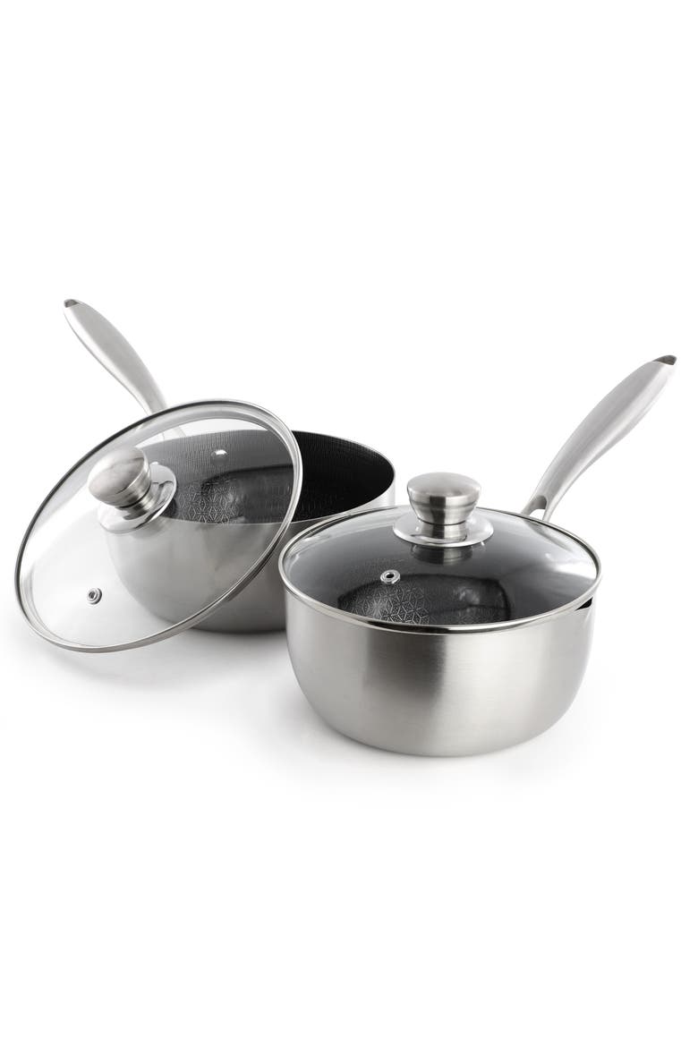 Elsenborn 10 Piece Stainless Steel Cookware Set, Alternate, color, Silver
