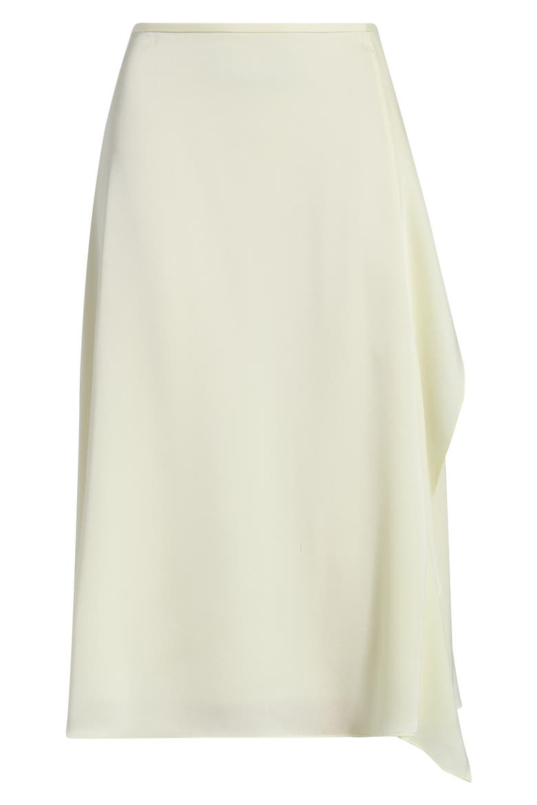 Satin Midi Skirt, Alternate, color, LEMONGRASS