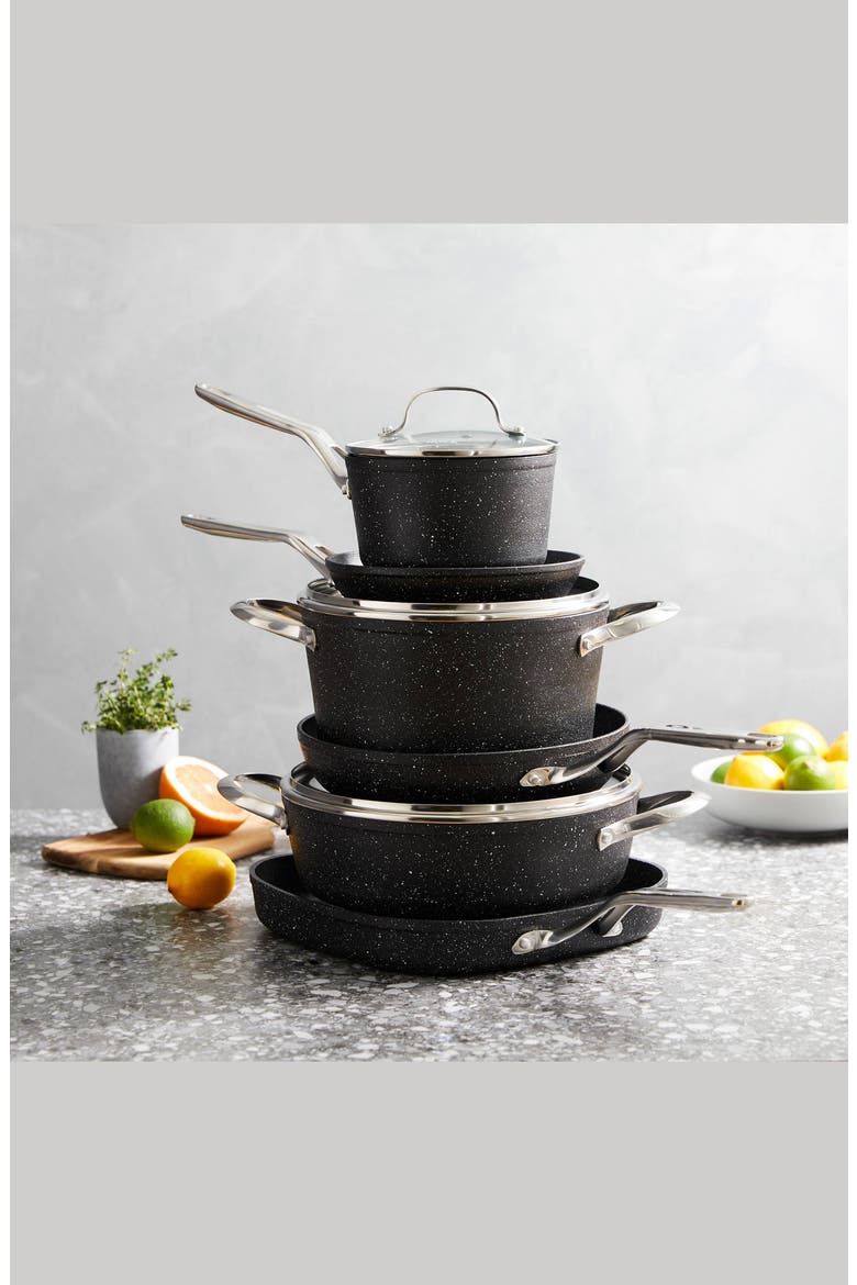 IRONROC™ 9-Piece Cookware Set, Alternate, color, BLACK