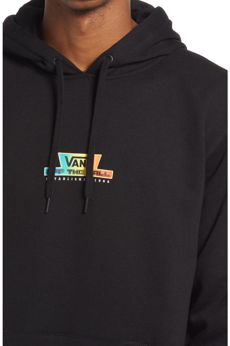 Men's Glow Flame Hoodie, Alternate, color, BLACK