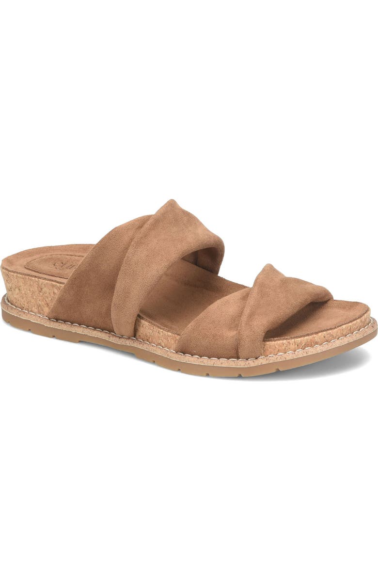 EUROSOFT Gail Slide Sandal, Main, color, Luggage