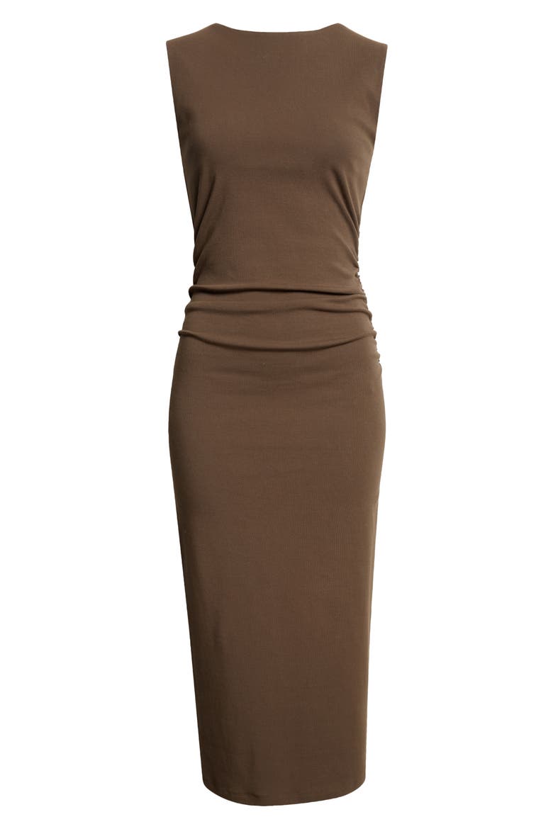 Charissa Sleeveless Stretch Cotton Midi Dress, Alternate, color, CYPRESS