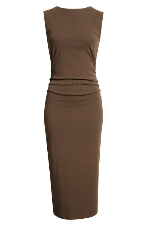 Veronica Beard Charissa Sleeveless Stretch Cotton Midi Dress In Green