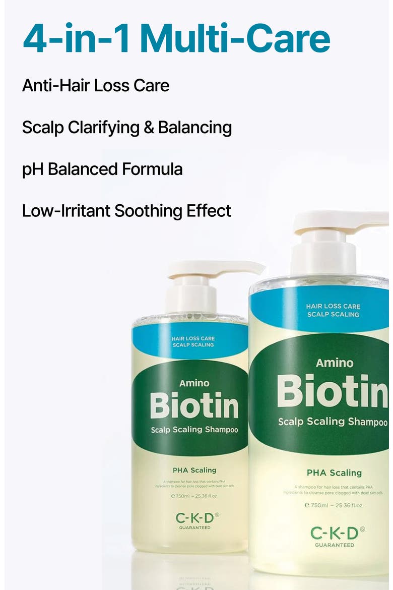 Amino Biotin Scalp Scaling Shampoo, Alternate, color, NO COLOR