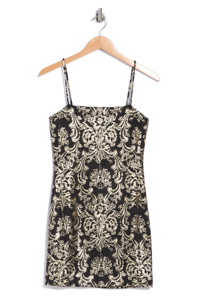 Fifi Minidress, Main, color, MOONLIT ROCOCO BLACK