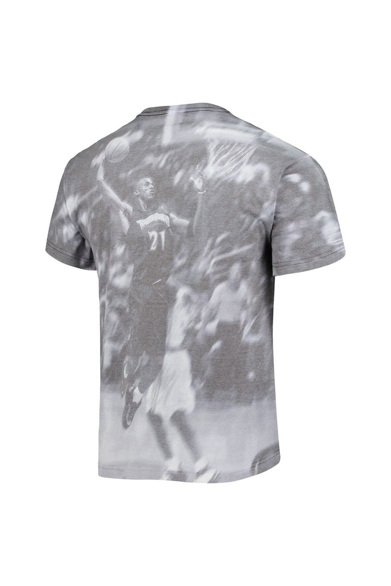 Men's Mitchell & Ness Kevin Garnett Heather Gray Minnesota Timberwolves Above The Rim T-Shirt, Alternate, color, Gray