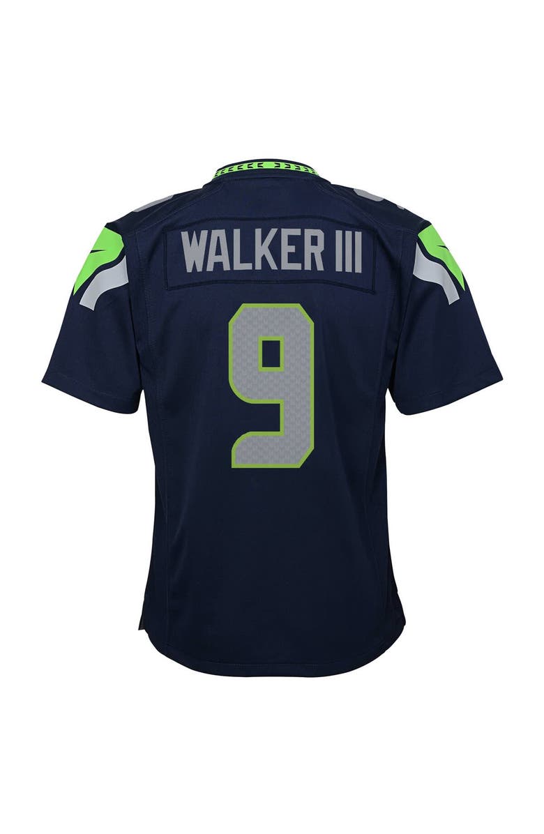 Nike Youth Nike Kenneth Walker III College Navy Seattle Seahawks Team Game Jersey, Alternate, color, College Navy