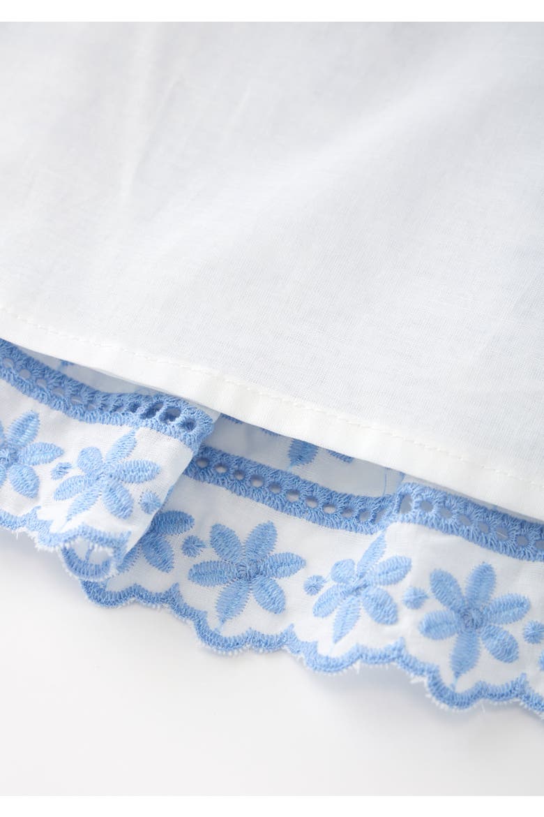 Odessa Frill Embroidered Maxi Skirt, Alternate, color, Powder Blue
