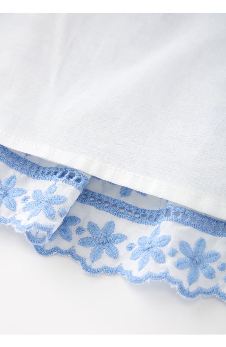 Marlo Kids Odessa Frill Embroidered Maxi Skirt, Alternate, color, Powder Blue