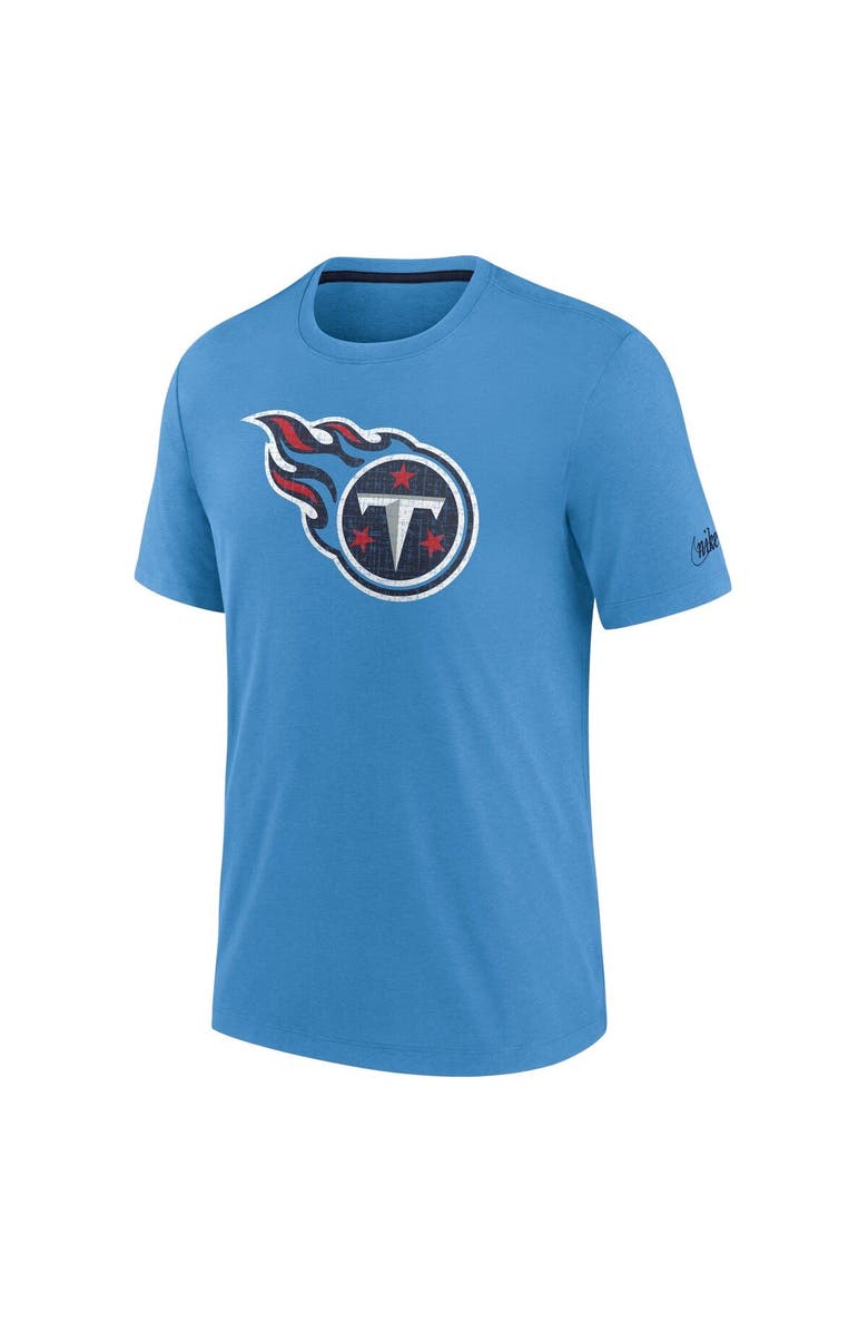 Nike Men's Nike Light Blue Tennessee Titans Playback Logo Tri-Blend T-Shirt, Alternate, color, 