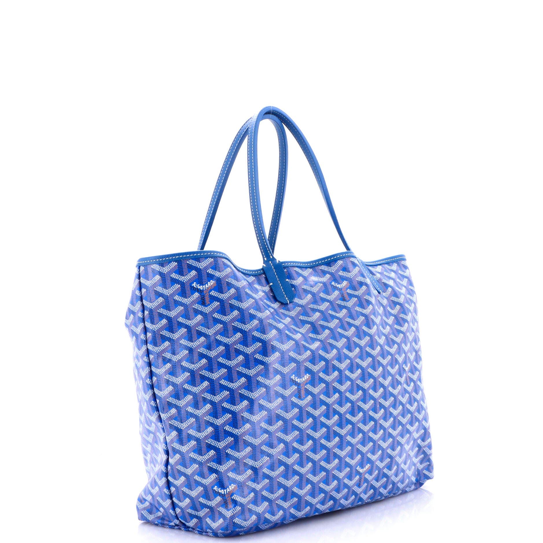 Pre-Owned Goyard Saint Louis Tote Coated Canvas PM, Alternate, color, Blue