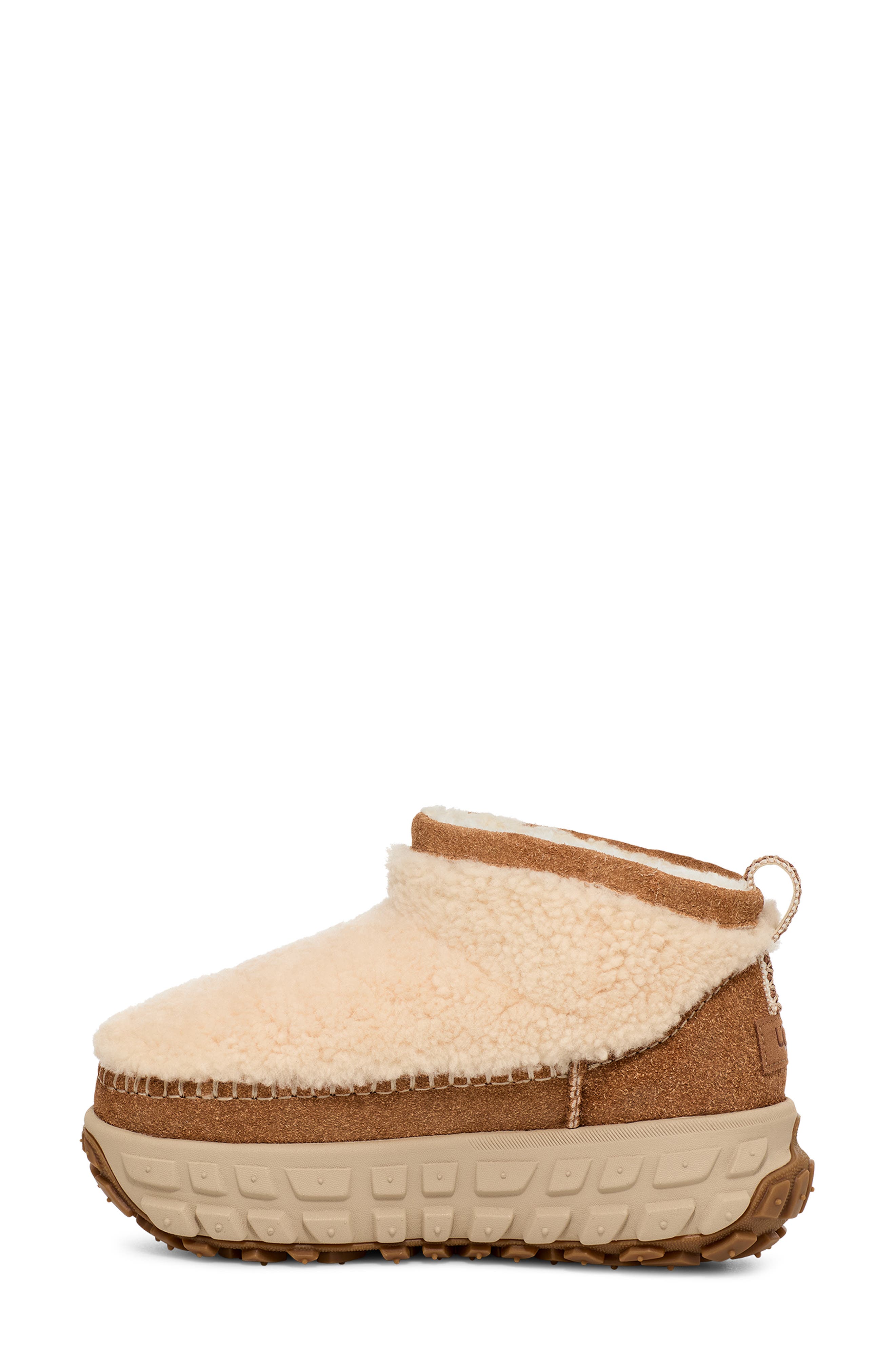 UGG<sup>®</sup> Venture Daze Ultra Mini Genuine Shearling Platform Bootie, Alternate, color, Nat