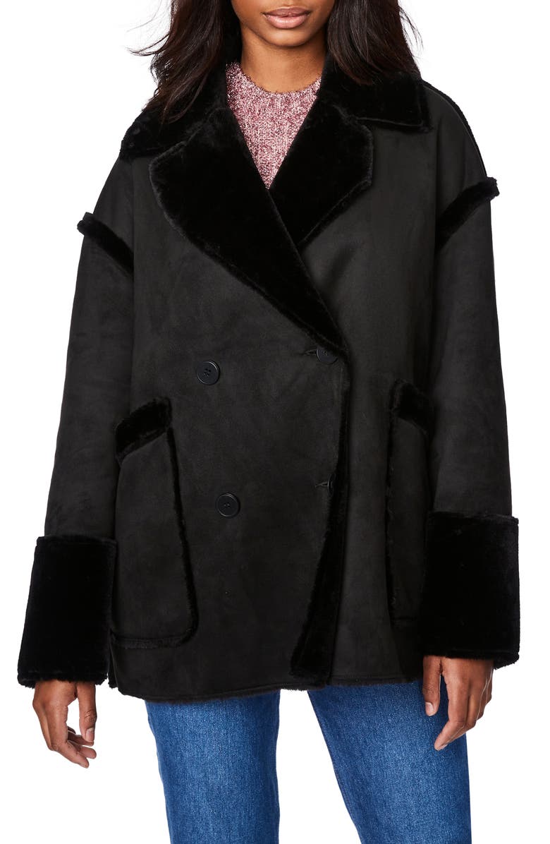 Bernardo NY Faux Shearling Jacket, Main, color,
