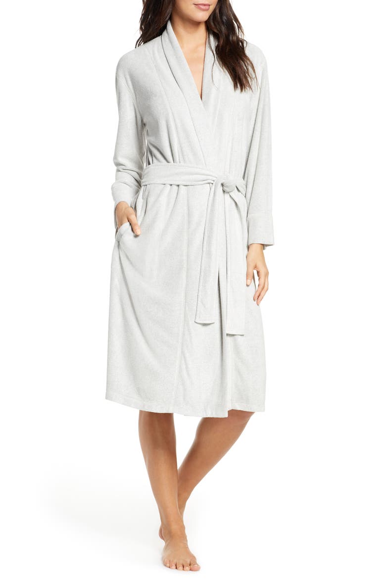 Sierra Brushed Terry Robe, Main, color, HEG HT GREY