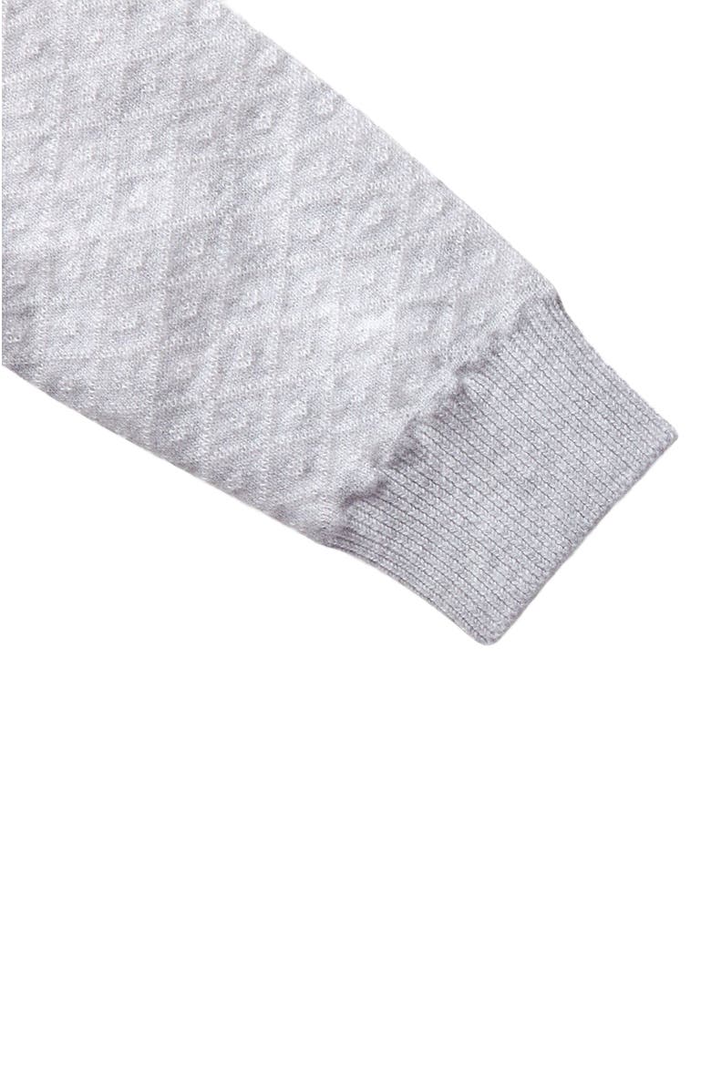 Hope & Henry Baby Jacquard Romper, Alternate, color, Grey