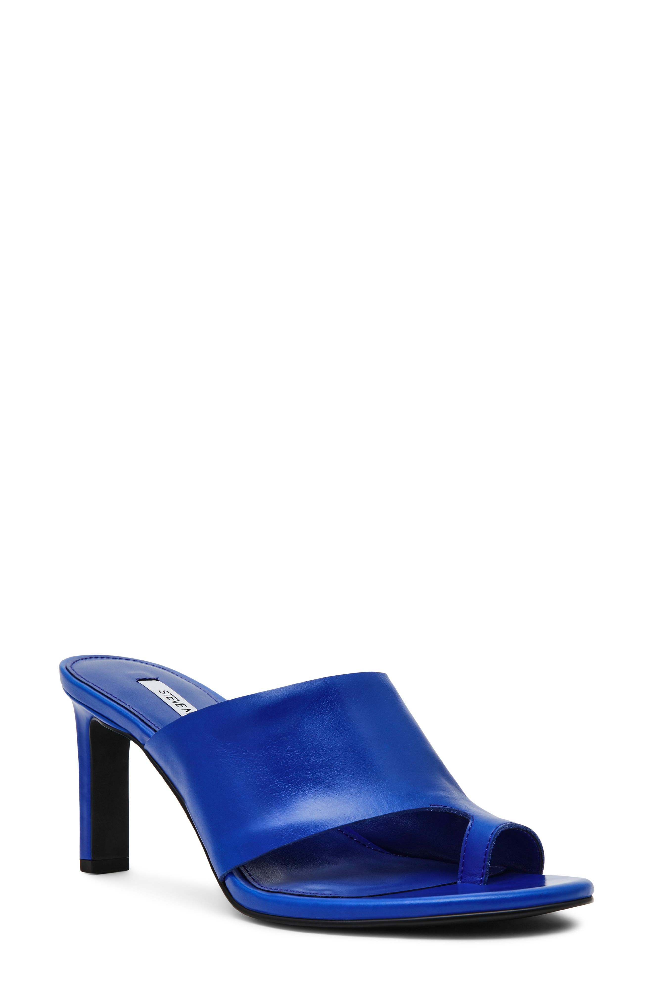 Steve Madden Valentin Slide Sandal, Main, color, Blue Leather