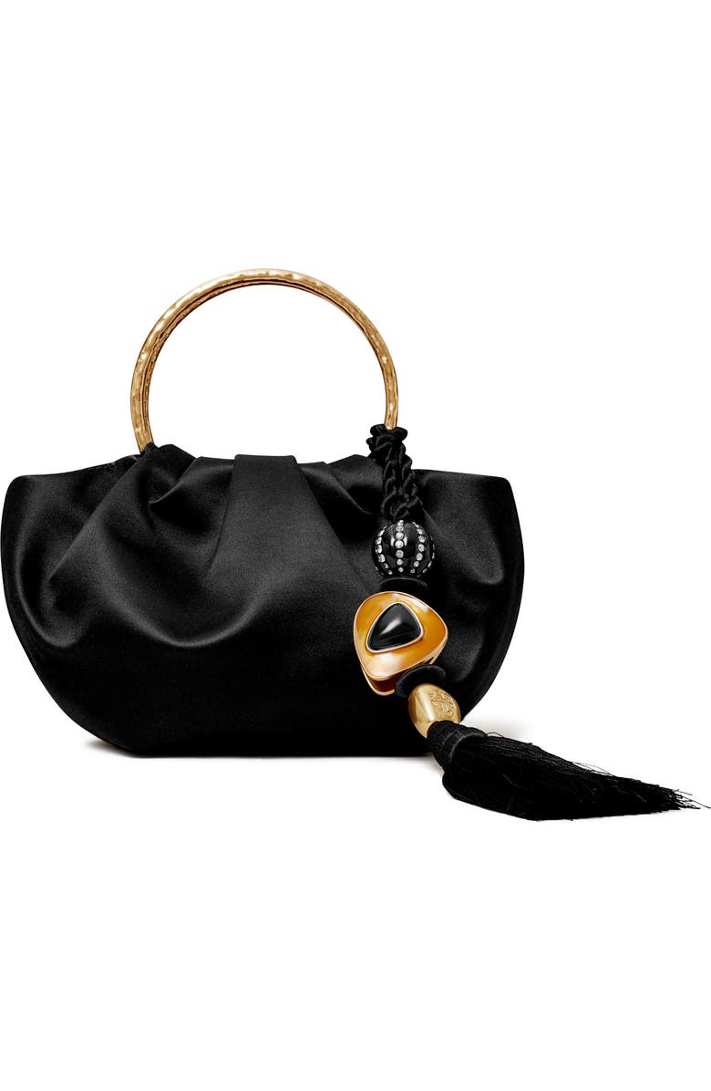 Tory Burch Satin Clutch Bag, Main, color,