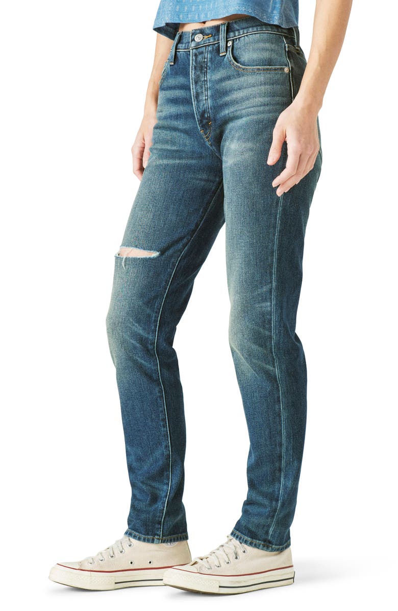 Lucky Brand Drew High Waist Mom Jeans, Alternate, color, 