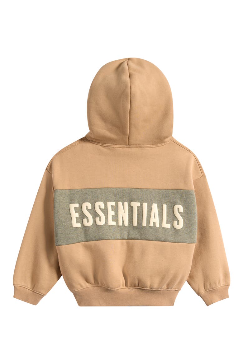 Kids' Cotton Blend Fleece Hoodie, Alternate, color, GINGER/ SEAL HEATHER