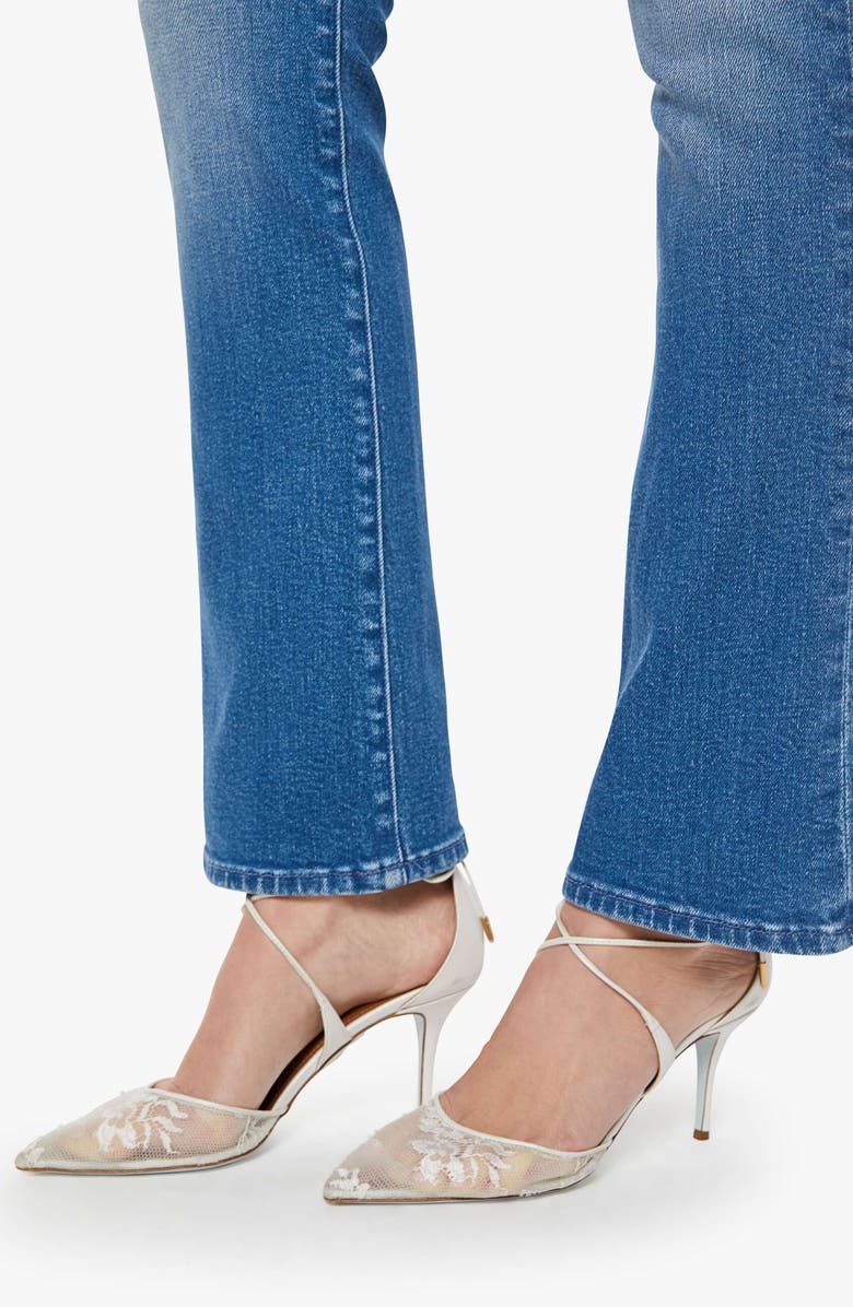 MOTHER The Hustler Skimp High Waist Bootcut Jeans, Alternate, color, Kissing The Caddy