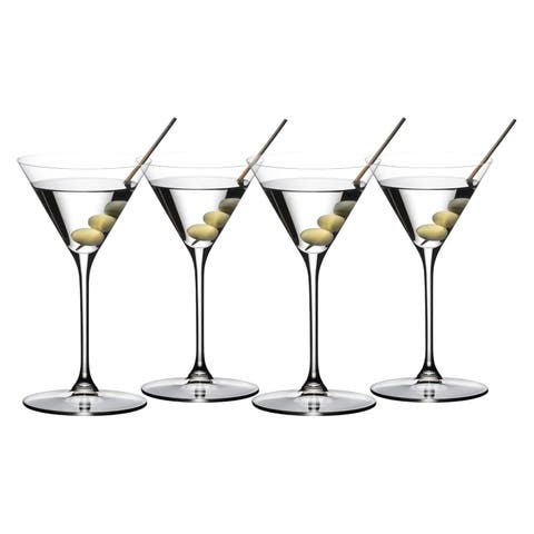 Grape@ Martini Cocktail Glass, Buy 3 Get 4, 7 Ounce