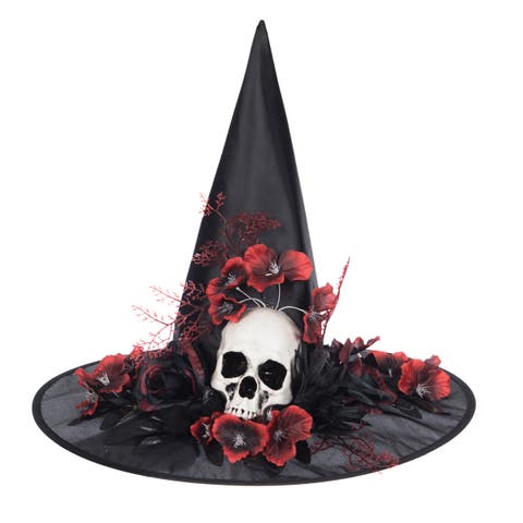 Witch and Skull Costume Hat