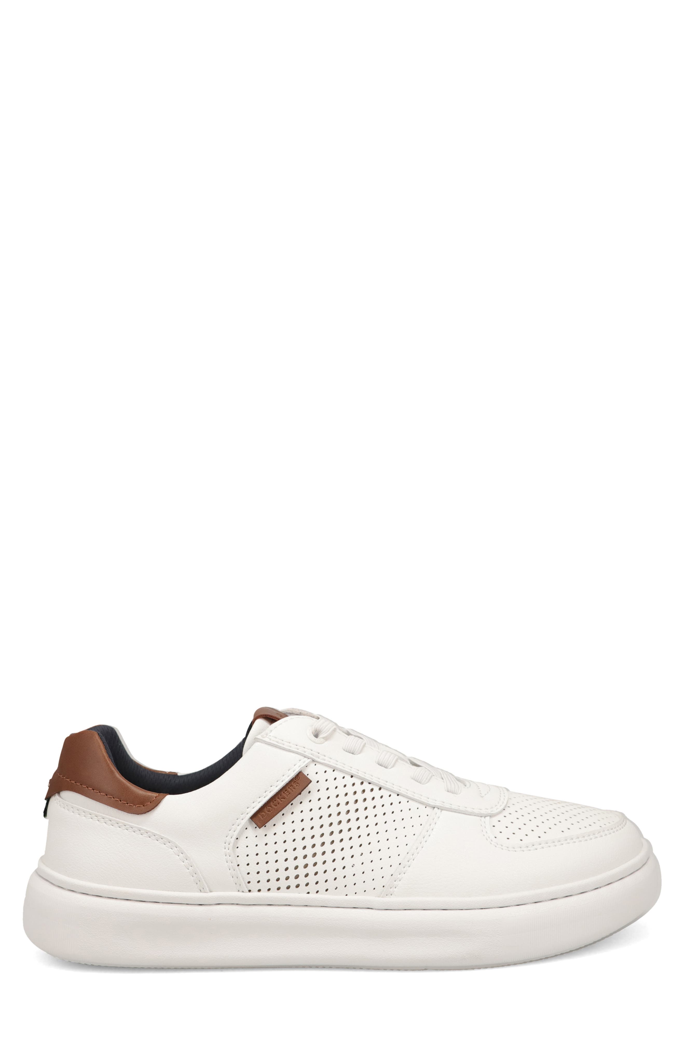 Voyage Faux Leather Sneaker, Alternate, color, WHITE