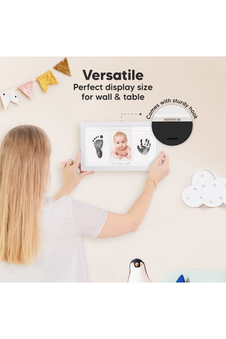 Duo Clean Touch Inkless Hand & Footprint Frame Kit, Alternate, color, Alpine White