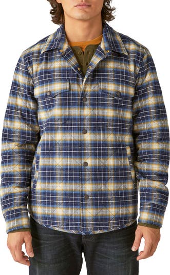 Lucky Brand Plaid Quilted Flannel Shirt Jacket | Nordstrom