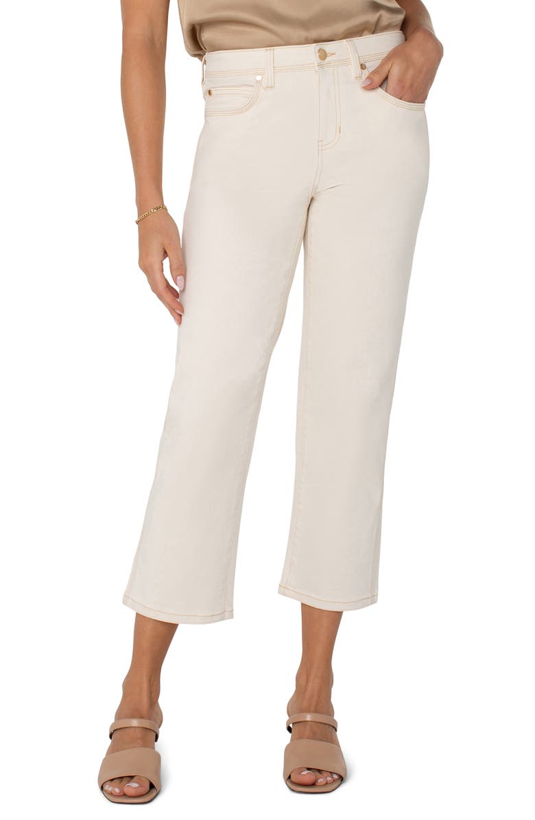 Liverpool Los Angeles Kennedy Crop Straight Leg Jeans, Main, color, 