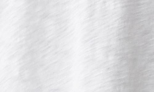 Shop Michael Stars Harlan Cotton V-neck T-shirt In White