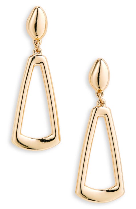 Triangle Doorknocker Earrings