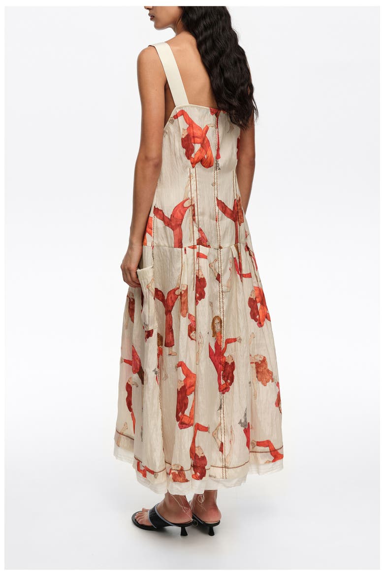 Dancers A-line strappy dress, Alternate, color, DANCERS