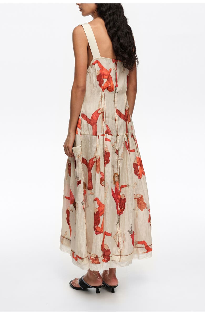 Bimba y Lola Dancers A-line strappy dress, Alternate, color, Dancers