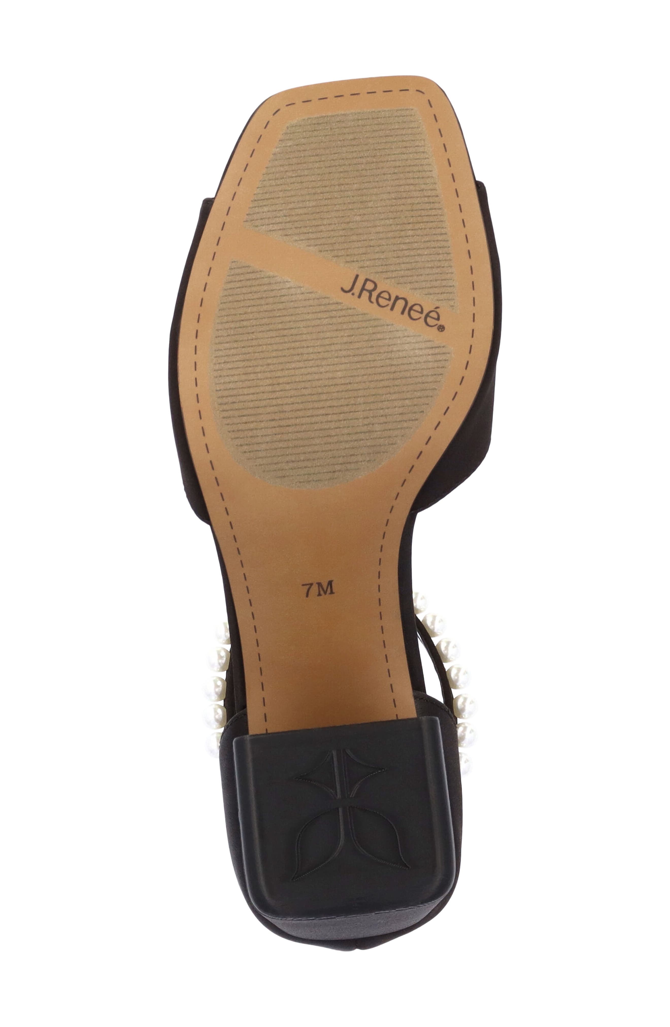 J. Reneé Nerida Ankle Strap Sandal, Alternate, color, Black