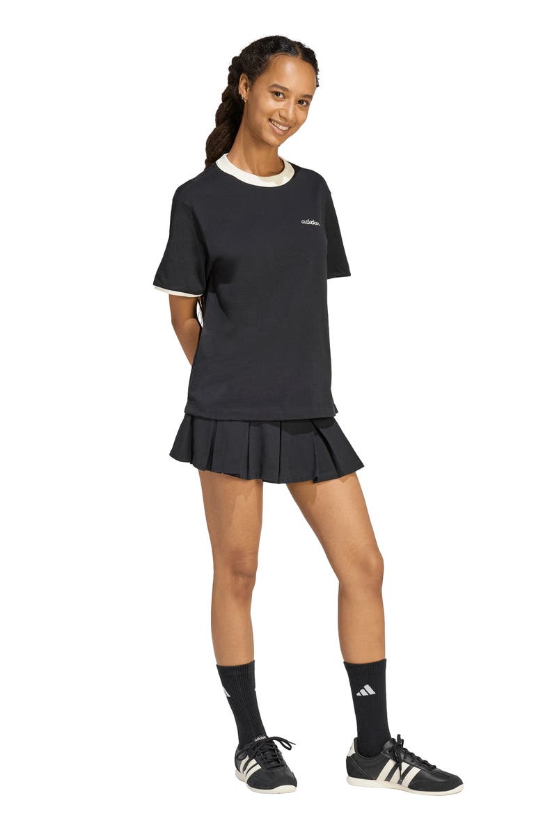 adidas Seasonal Essentials Colorpop Skirt, Alternate, color, Black/ Off White/