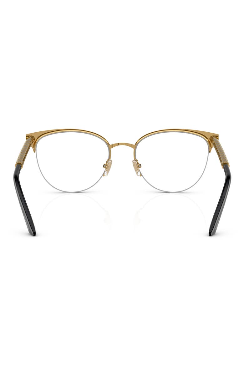 53mm Cat Eye Optical Glasses, Alternate, color, GOLD