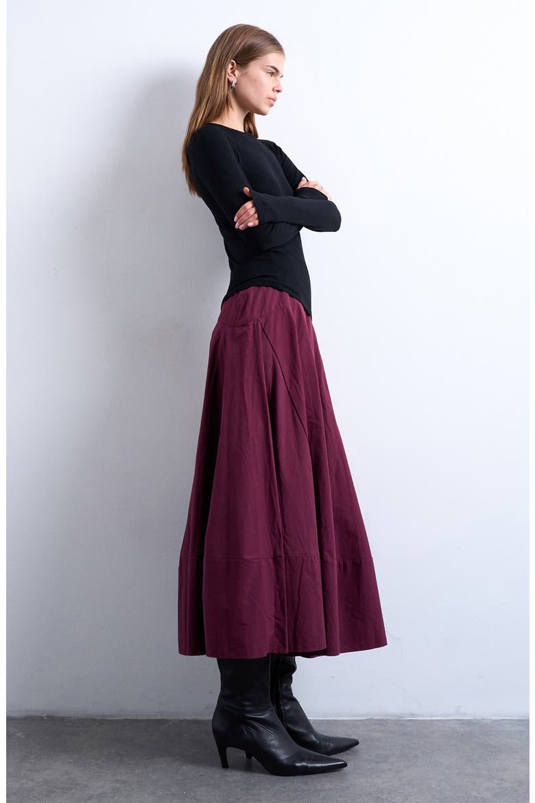 Long Sleeve Rib Top, Alternate, color, BLACK