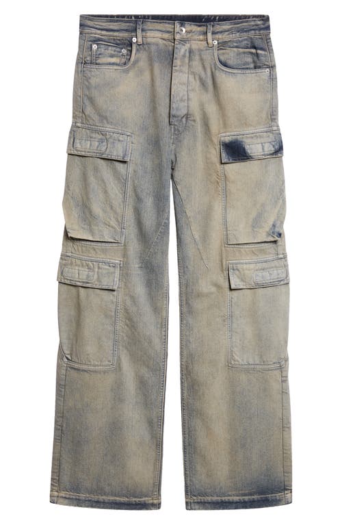 Rick Owens Drkshdw Double Cargo Jeans In Gray
