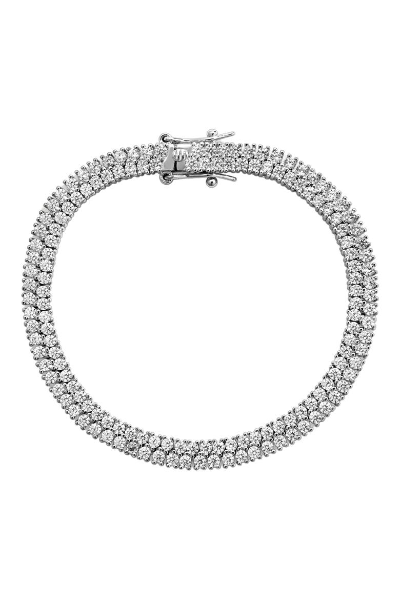 Rosaline Tennis Bracelet, Main, color, SILVER