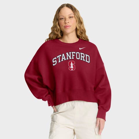 Women's Nike Cardinal Stanford Cardinal Oversized Phoenix Arch Pullover Sweatshirt